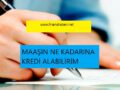 Maaşa kredi