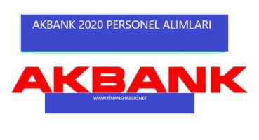 Akbank 2020 Personel Alımı