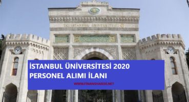 İstanbul Üniversitesi 2020 Personel Alımı