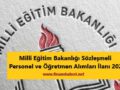 Milli eğtim müdürlüğü personel alımı 2021