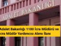 icra müdürü alımı 2020