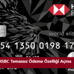 HSBC Temassız ödeme açma