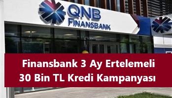 Finansbank 30 Bin TL İhtiyaç Kredisi