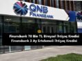 Finansbank İhtiyaç Kredisi Başvurusu