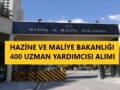 Hazine ve Maliye Bakanlığı Memur Alımı 2022